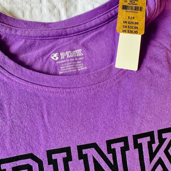 PINK Purple Lavender Short Sleeve Tee & Boyfriend Drawstring Shorts - Picture 9 of 14